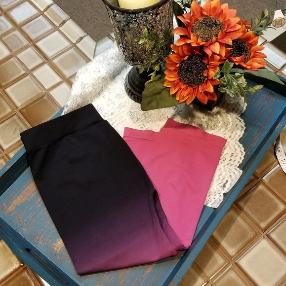 LAST ONE!🆕️ Zaney Threads Ombre Capri Yoga Tights - Picture 5 of 6